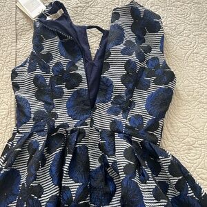 Beautiful gray navy dress